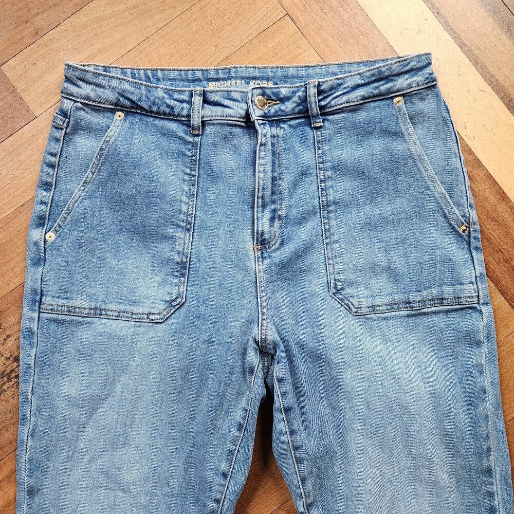 Michael Kors Light Wash Bootcut Flare Jeans Size 14 - Picture 3 of 16